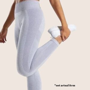 🩶 GYMSHARK DRY MOISTURE MANAGEMENT GRAY FLEX HIGH WAISTED LEGGINGS SMALL